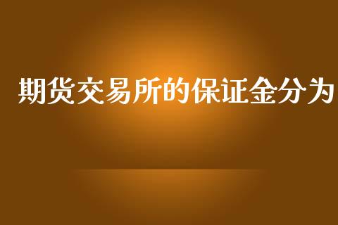 期货交易所的保证金分为_https://wap.fcdydaikuan.com_国际投资_第1张
