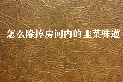 怎么除掉房间内的韭菜味道_https://wap.fcdydaikuan.com_投资策略_第1张