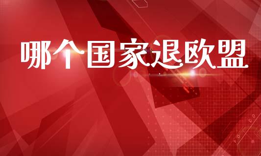 哪个国家退欧盟_https://wap.fcdydaikuan.com_期货品种_第1张