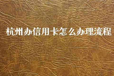 杭州办信用卡怎么办理流程_https://wap.fcdydaikuan.com_国际投资_第1张
