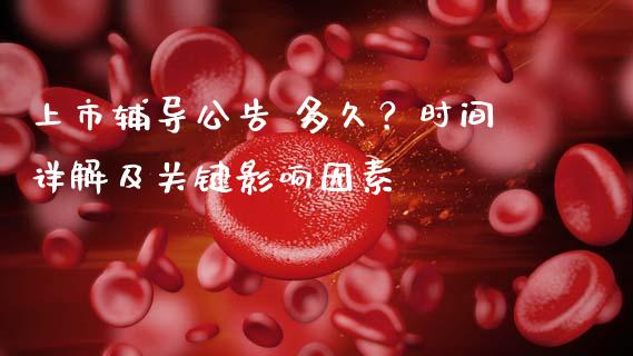 上市辅导公告 多久？时间详解及关键影响因素_https://wap.fcdydaikuan.com_理财顾问_第1张