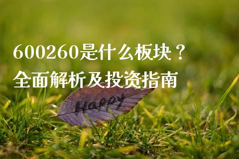 600260是什么板块？全面解析及投资指南_https://wap.fcdydaikuan.com_新股数据_第1张