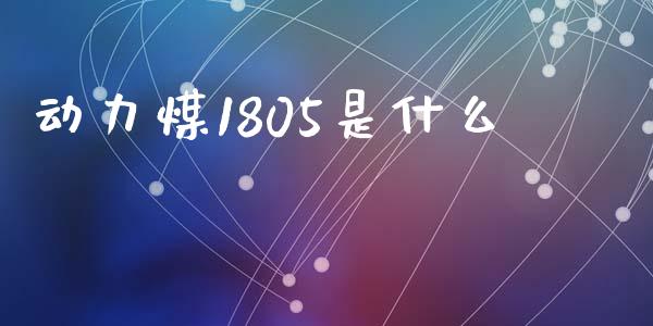 动力煤1805是什么_https://wap.fcdydaikuan.com_投资策略_第1张