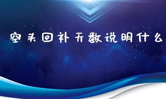 空头回补天数说明什么_https://wap.fcdydaikuan.com_新股数据_第1张