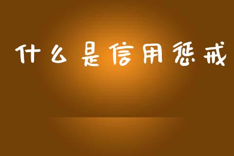 什么是信用惩戒_新股数据_第1张_国际投资_理财顾问_投资策略_金融机构 什么是信用惩戒_https://wap.fcdydaikuan.com_新股数据_第1张