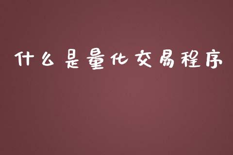 什么是量化交易程序_金融机构_第1张_国际投资_理财顾问_投资策略_金融机构 什么是量化交易程序_https://wap.fcdydaikuan.com_金融机构_第1张