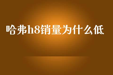 哈弗h8销量为什么低_https://wap.fcdydaikuan.com_投资策略_第1张