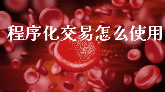 程序化交易怎么使用_https://wap.fcdydaikuan.com_投资策略_第1张
