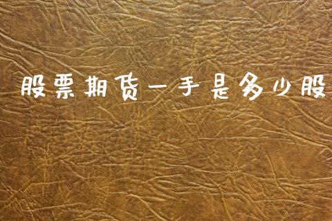 股票期货一手是多少股_https://wap.fcdydaikuan.com_金融机构_第1张