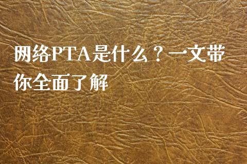 网络PTA是什么？一文带你全面了解_https://wap.fcdydaikuan.com_期货品种_第1张