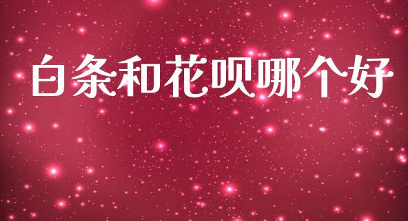 白条和花呗哪个好_https://wap.fcdydaikuan.com_期货品种_第1张