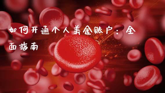如何开通个人美金账户：全面指南_https://wap.fcdydaikuan.com_理财顾问_第1张