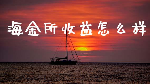 海金所收益怎么样_https://wap.fcdydaikuan.com_投资策略_第1张
